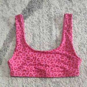 Fabletics Lola Low Impact Sports Bra- Leopard Kiss Print, Size XS